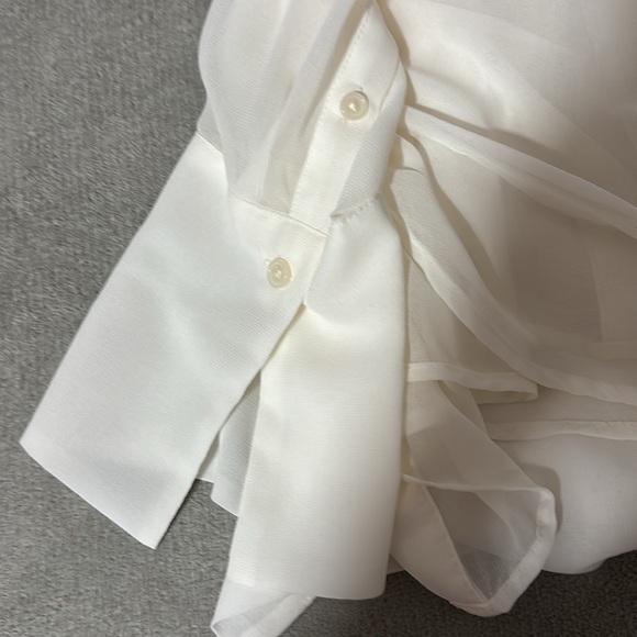 Banana republic silk tuxedo blouse - Picture 9 of 10